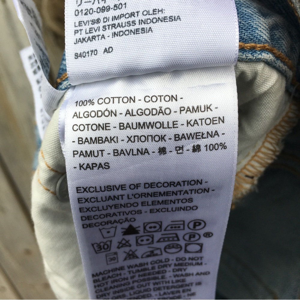 NWT Levi’s 501 High Rise Cutoff Denim Shorts Cotton Luxor Heat 27 - Picture 14 of 16